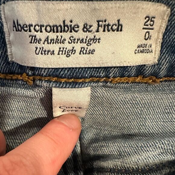 Abercrombie and fitch curve love ankle straight ultra high rise jeans - Picture 4 of 4